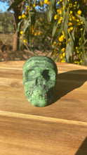 Load image into Gallery viewer, Ruby in zoisite skull
